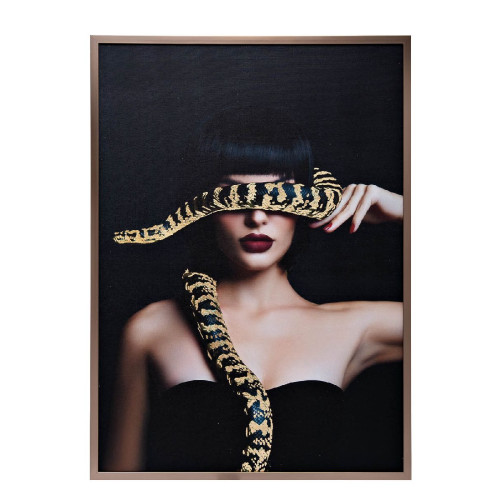 Холст Девушка со змеей Garda Decor 89VOR-GIRL/SNAKE-1