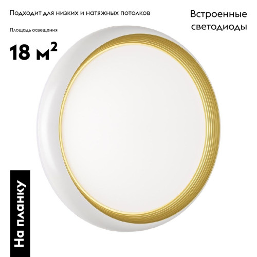 Настенно-потолочный светильник Sonex Tofiq white 7650/DL