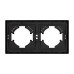 Рамка пластиковая на 2 поста Arlight FRM-TENDO-PL-2-BK 053840