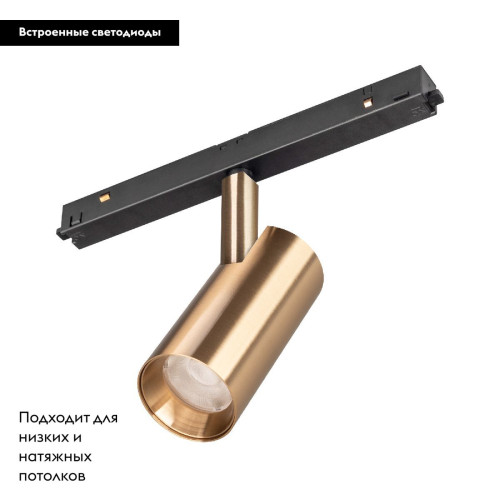 Трековый магнитный светильник Arlight MAG-ORIENT-SPOT-R45-12W Warm3000 (GD, 24 deg, 48V, DALI) 040891 Трековый магнитный светильник Arlight MAG-ORIENT-SPOT-R45-12W Warm3000 (GD, 24 deg, 48V, DALI) 040891