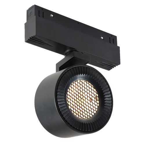 Трековый магнитный светильник iLedex Vision 4822-010-D82-12W-38DG-4000K BK (WALL WASHER)