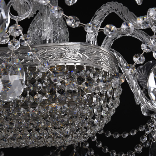 Подвесная люстра Bohemia Ivele Crystal 1453/18/195/1500 Ni