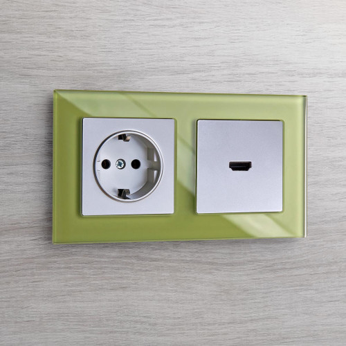 Розетка HDMI Werkel серебряный WL06-60-11 4690389110993 a039268