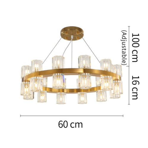 Подвесная люстра Delight Collection Arcachon 10081P/D610 gold