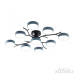 Потолочная люстра Arte Milano Ferrara 256606/8+1 Bk/Gr