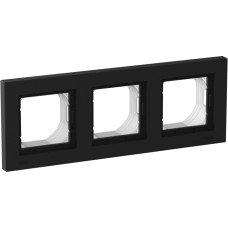Рамка 3-ая Systeme Electric AtlasDesign Aqua Карбон ATN441003