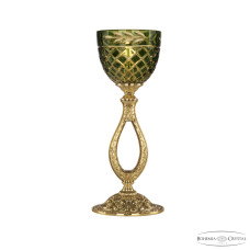 Настольная лампа Bohemia Ivele Crystal Florence 71300L/15 G P1 Amber-Green/H-1J