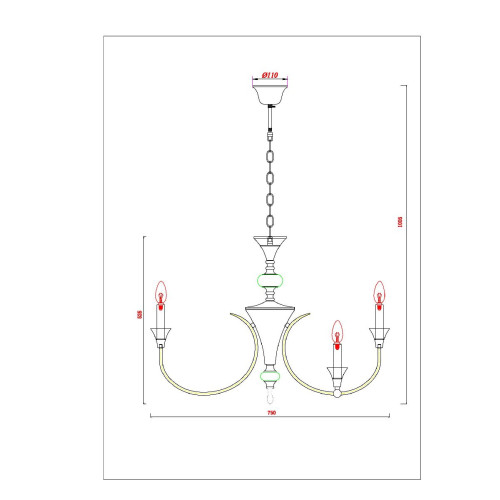 Подвесная люстра Arte Lamp Collinetta A4094LM-12PB