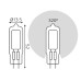 Лампа светодиодная Gauss G4 5.5W 3000K прозрачная 107807105