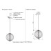 Подвесной светильник Crystal Lux SYNC SP18W LED GOLD