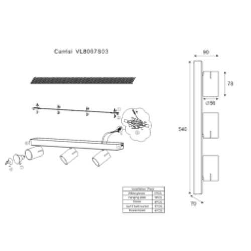 Спот Vele Luce Carrisi VL8067S03