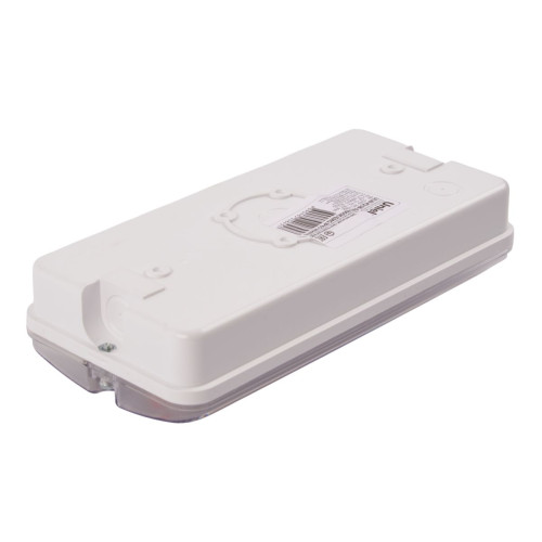 Светильник пылевлагозащищенный Uniel ULW-K25B 6W/4000K/EMG IP65 WHITE UL-00013352