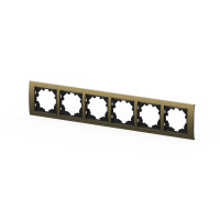 Рамка шестиместная ELBI Zena Platin 500-075800-252