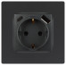 Розетка со шторками с USB type-A+C Эра 12-4108-12 Б0067700