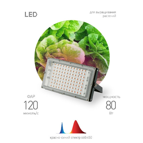 Фитопрожектор для растений Эра FITO-80W-RB-LED-Y Б0053082