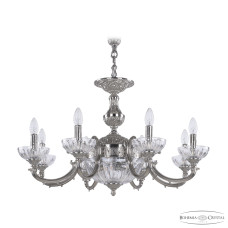 Подвесная люстра Bohemia Ivele Crystal Verona 72209P/8/210 Ni P Clear/M-1H