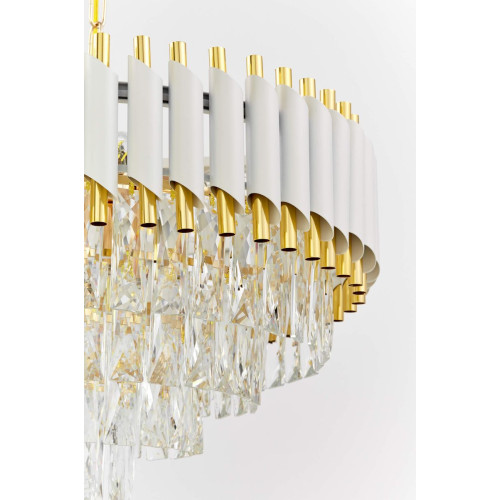 Подвесная люстра Lumina Deco Funneli LDP 6003-500 WT+F.GD