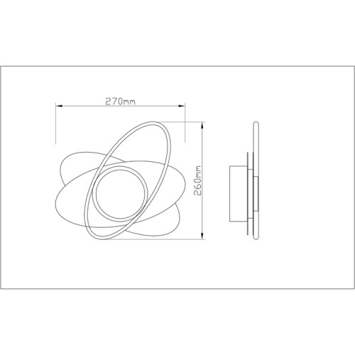 Настенный светильник Arte Lamp Mars A2605AP-7BK