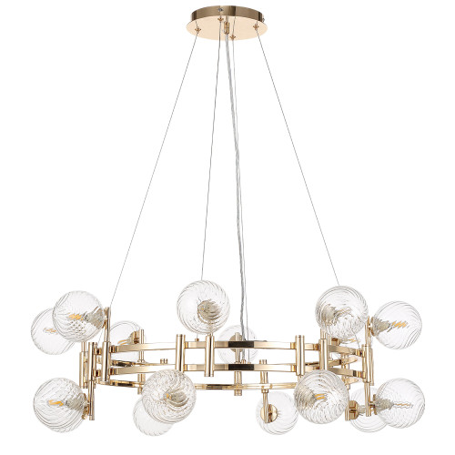 Подвесная люстра Crystal Lux LUXURY SP16 GOLD