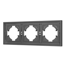 Рамка пластиковая на 3 поста Arlight FRM-TENDO-SFPL-3-GR 054652 Рамка пластиковая на 3 поста Arlight FRM-TENDO-SFPL-3-GR 054652