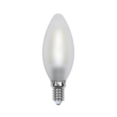 Лампа светодиодная филаментная (UL-00000305) Uniel E14 6W 3000K матовая LED-C35-6W/WW/E14/FR PLS02WH