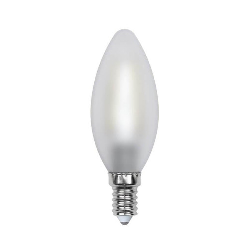 Лампа светодиодная филаментная (UL-00000305) Uniel E14 6W 3000K матовая LED-C35-6W/WW/E14/FR PLS02WH