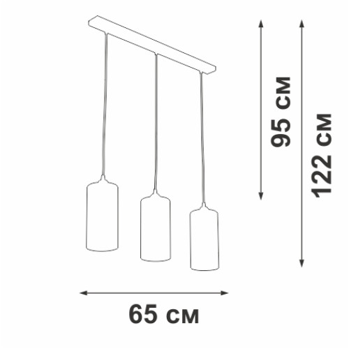 Подвесной светильник Vitaluce V2732-1/3S Подвесной светильник Vitaluce V2732-1/3S