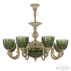 Подвесная люстра Bohemia Ivele Crystal Florence 71203P/8/210 GW P1 U Clear-Green/H-1J