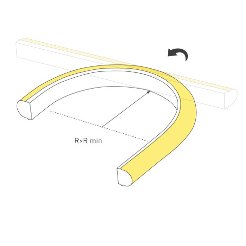 Светодиодная лента герметичная Arlight MOONLIGHT-PRO-TOP-X320-16x15mm 48V Warm3000 (10 W/m, IP65, 30m, wire x2) (Силикон) 061062