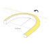 Светодиодная лента герметичная Arlight MOONLIGHT-PRO-TOP-X320-16x15mm 48V Warm3000 (10 W/m, IP65, 30m, wire x2) (Силикон) 061062