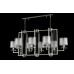 Подвесная люстра Crystal Lux Nicolas NICOLAS SP8 L1000 NICKEL/WHITE