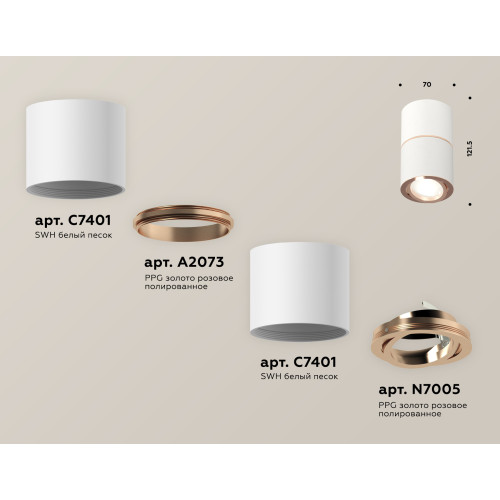 Потолочный светильник Ambrella Light Techno Spot XS7401220 (C7401, A2073, C7401, N7005)