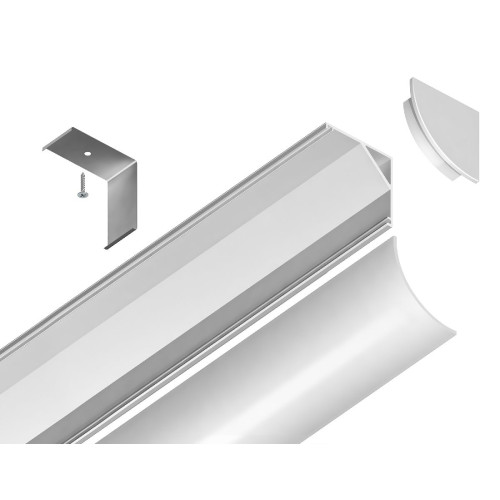 Алюминиевый угловой профиль Ambrella Light Alum Profile GP2100WH