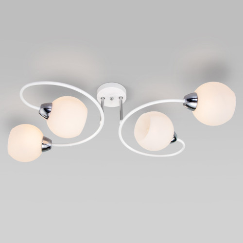 Люстра на штанге Eurosvet TULIA 30136/4 белый Люстра на штанге Eurosvet TULIA 30136/4 белый