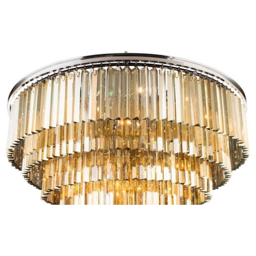 Подвесная люстра Delight Collection 1920s Odeon KR0387P-10A chrome/amber