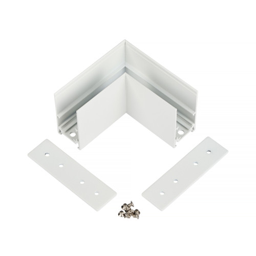 Коннектор угловой для магнитного шинопровода Myfar Accessories for MagLine 23 MT0201-CL-W