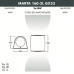 Уличный настенный светильник Fumagalli Marta 2A6.000.000.AXD2L