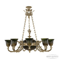 Подвесная люстра Bohemia Ivele Crystal Verona 72009P/9/250 G P2 U Amber-Green/H-1K Y8 FA10B