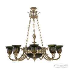 Подвесная люстра Bohemia Ivele Crystal Verona 72009P/9/250 G P2 U Amber-Green/H-1K Y8 FA10B