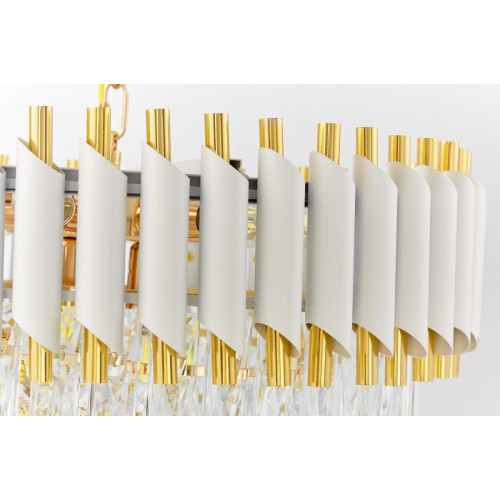 Подвесная люстра Lumina Deco Funneli LDP 6003-500 WT+F.GD