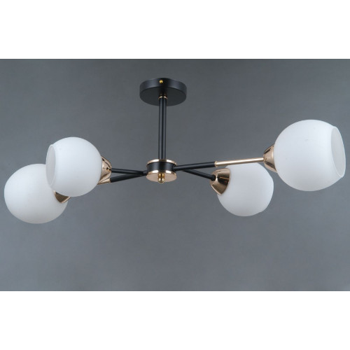 Люстра на штанге Illumico IL0715-4CSQ-24 BK GD LIBRA