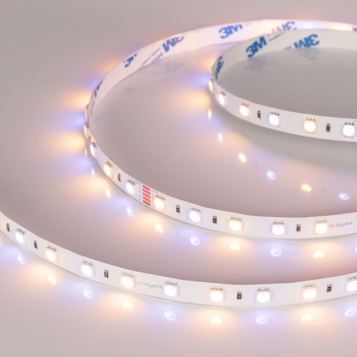 Светодиодная лента Arlight RT-B60-10mm 24V RGBW-Warm (14.4 W/m, IP20, 5m) (Открытый) 018327(3)