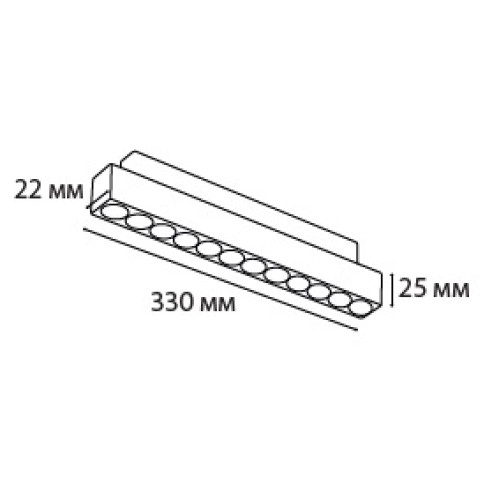 Трековый магнитный светильник Italline Atom IT012-5022 black 3000K