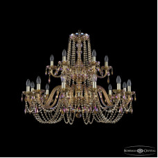 Подвесная люстра Bohemia Ivele Crystal 1402/12+6/360/2d G M777