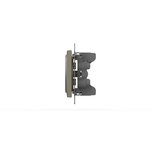 Розетка двухместная без заземления ELBI Zena Vega 609-011400-908