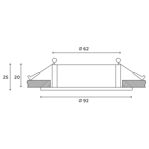 Встраиваемый светильник Hesby Lighting Solis HSBL_0113