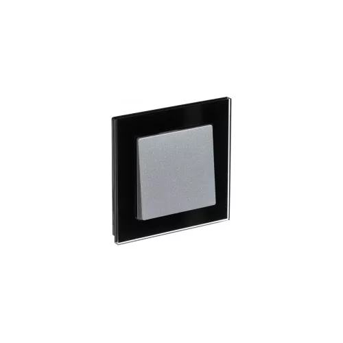 Рамка 1-постовая Systeme Electric AtlasDesign Nature, стекло черный ATN321001
