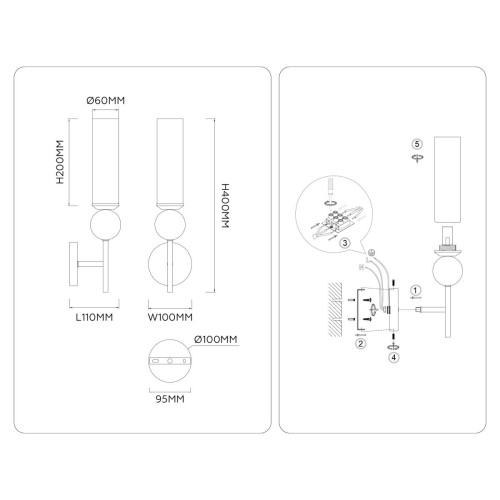Бра Ambrella Light High Light Ceramo Modern LH53266
