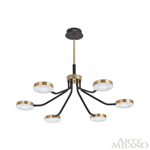 Люстра на штанге Arte Milano Ferrara 276079/6 BK/GD
