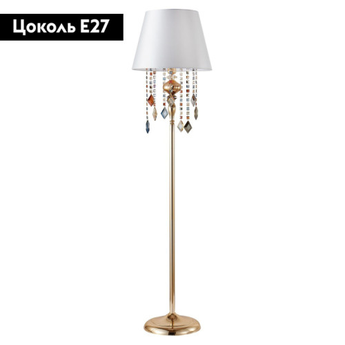 Торшер Crystal Lux Mercedes PT1 Gold/Color